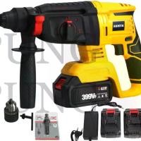 ราคา สว่านโรตารี่ไร้สาย(สีเหลือง) NARITA 3 ระบบ SDS Plus ใช้เจาะปูนงานหนัก สว่าน/กระแทก/แย็ก แบตเตอรี่ 2 ก้อน 399 โวลต์ขนาด60000mah (1729636540969159252)