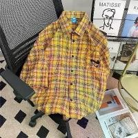 ราคา เสื้อเชิ้ต ลายตารางหมากรุก สีเหลือง สไตล์ญี่ปุ่นย้อนยุค สำหรับผู้ชาย แขนสั้น เสื้อเชิ้ตลำลอง สไตล์ฤดูร้อน โดปามีน เสื้อเชิ้ตลายตารางหมากรุก สีเหลือง (1732135113565768280)