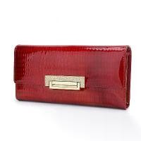 ราคา กระเป๋าสตางค์ใบยาว สีแดง ลายจระเข้ ทันสมัย สำหรับสุภาพสตรี ทำจากหนัง มัลติฟังก์ชั่น คลัตช์หลายบัตร (1731551153668982904)