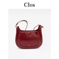 ราคา กระเป๋าข้างหนังแท้ ซีรีส์ ClosAmourPack สไตล์วินเทจ สีแดง เหมาะสำหรับเจ้าสาวแต่งงาน กระเป๋าสะพายข้างผู้หญิง กระเป๋าสะพายข้าง (1731380496680846772)
