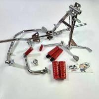 ราคา ยางพักเท้า สีแดง+ขาเบรค+ขาเกียร์+ขาสตาร์ท+ขาตั้งคู่+เหล็กพักเท้า WAVE110i ปี 2014-2020 ชุบ ****ชุด5ชิ้น**** (1732104952437049057)