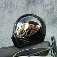 ราคา หมวกกันน็อคเต็มหน้า ORZ สไตล์วินเทจ เหมาะสำหรับชอปเปอร์และย้อนยุค หมวกกันน็อคแบบโมดูลาร์ ได้รับการอนุมัติจาก DOT หมวก กัน น็อค agv หมวก กัน น็อค agv (1731950670623377390)