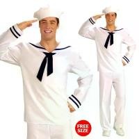 ราคา ชุดกะลาสีพร้อมส่งKLS1 ชุดทหารเรือ แขนยาว แต่งขลิบ+หมวก (1731895762585552362)