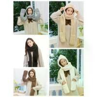 ราคา หมวก พร้อมผ้าพันคอถุงมือ 3in1 กันหนาวผ้าพันคอ ผ้าคลุมไหล่ กันหนาว ผ้าหนา พันคอ (1731622480518023825)