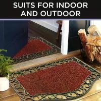 ราคา เสื่อประตูกันลื่น 1 ชิ้น ทำจากเส้นด้ายหญ้า PVC ปักกิ่ง หมัดต่ำ เครื่องจักร ทำ เป็นมิตรกับสิ่งทอ ใช้ในร่ม/กลางแจ้ง ซักมือ เหมาะสำหรับคริสต์มาส ฮาโลวีน อีสเตอร์ ฮานันคาคา-45 ซม. x 75 ซม. (17314833687472