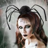 ราคา ผ้าโพกศีรษะชุดเวทีสวมบทบาทฮาโลวีน, ที่คาดผมตลก, เครื่องประดับ COS, เข็มกลัดผมราชินีแมงมุม, เหมาะสำหรับยุโรปและสหรัฐอเมริกา, ฮาโลวีน (1732107740200732485)