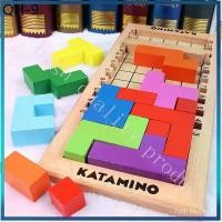 ราคา มีบริการเก็บ Katamino Variety Color Tetris เกม ปริศนาสำหรับเด็ก ยืนจำนวนมาก จิ๊กซอว์เตตริสปริสนาสำหรับเด็กอายุ Educational toys (1731766977076693123)