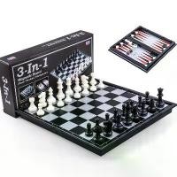 ราคา [พร้อมส่ง] หมากรุกสากลแม่เหล็ก 3in1 [แบรนด์ UB] (Chess/Checkers/Backgammon) (เล่นได้ถึง 3 เกม หมากรุก หมากฮอส แบ๊กแกมมอน) สินค้าลอตใหม่ (1732087390925522547)
