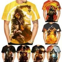 ราคา เสื้อยืดแขนสั้นผู้ชาย แฟชั่น พิมพ์ลาย 3D เกม Mortal Kombat 11 (1729836499488639396)