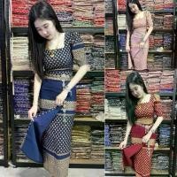 ราคา เซตผ้าถุง 3 ชิ้น เสื้อ+ผ้าถุง+เข็มขัด ลายหลุยห์ (รุ่นป้ายหน้า) สไตล์การระเบิด (1732064174585972257)