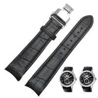 ราคา สายนาฬิกา, หนังวัวแท้, สำหรับ Tissot, Seiko, Omega, Breitling, หัวเข็มขัดผีเสื้อ, เข็มขัด, สายหนัง, เปลี่ยน (1730724480322145209)