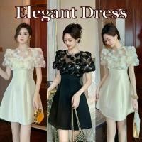 ราคา เดรสสไตล์เวียดนาม, เดรสผู้หญิง, สีเทาและสีดำ, แขนพัฟ, เดรสทรงเอ, เดรสทำงาน, เดรส Hi-so, เดรสวินเทจ, เดรสปาร์ตี้และชุดราตรี, 21347 (1730904996436871251)