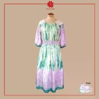 ราคา Susan Liao เดรส ลายมัดย้อม และลูกไม้ (1731751392579324201)