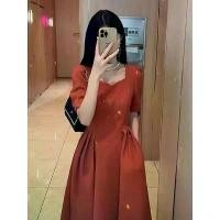 ราคา เดรสสีขาว สไตล์ฝรั่งเศส เรียบหรู ดีไซน์สวยระดับไฮเอนด์ คอเหลี่ยม เอวแหวก เดรสขาบาน ฤดูร้อน 2025 มาใหม่ ผ้า ทอ รัด รูป ดู แพง สวย ๆ น่ารัก ๆ มินิเดรส ลินิน แท้ ขา (1731797738932438758)