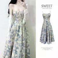 ราคา กระโปรงยาวปานกลางลายดอกไม้นางฟ้าใหม่สำหรับฤดูร้อนทรงสลิมฟิตสไตล์การพักน้ำชาเพ้นท์สีน้ำมันสีฟ้าหญิงอวบชุดสตรี Clothing Women Lady เดรส Dress เสื้อผ้า (1730339309251955363)