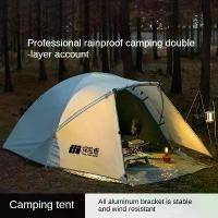 ราคา เต็นท์สำหรับตั้งแคมป์กลางแจ้ง สองชั้น มืออาชีพ กันฝนและกันลม เหมาะสำหรับการปีนเขาและค้างคืน มืออาชีพ เต็นท์ สนาม 8 คนขึ้นไป รองเท้าหนัง เต็นท์และอุปกรณ์ กันลม พับเก็บได้ ไวนิลสี (1731580823340745816)