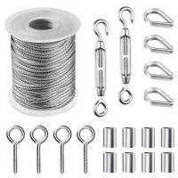 ราคา เชือกลวดเหล็กกล้าไร้สนิม, ลวดยืดหยุ่น 15 เมตร, สายอ่อน, ชุดตะขอแขวน 2 มม., เหมาะสำหรับแขวนต้นไม้, เต็นท์, ผ้าม่าน, เชือกราวตากผ้า (1731223592268367209)