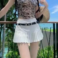 ราคา กระโปรงสั้น สไตล์อเมริกัน กระโปรงพลีท สาวฮอต ดีไซน์ฤดูร้อน เทรนด์ เอวสูง กระโปรงสั้น ทรงเอ กระชับสัดส่วน กางเกงขาสั้น พร้อมกางเกงเซฟตี้ (1731628606147823461)