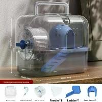 ราคา วิลล่าหนูแฮมสเตอร์ โปร่งใส พาโนราม ครบชุด รังหนูแฮมสเตอร์ สองชั้น กรงพกพาแบบใช้มือถือ กรงหนูแฮมสเตอร์สีทอง กรง อะคริลิค ดอร์ เมาส์ วิลล่า กรง กระต่าย hamster cage ลูกบอล ก (1731847372664833772)