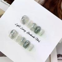 ราคา ทิปเล็บแฮนด์เมด, ผงเอฟเฟกต์กระจกวิเศษบานเกล็ดสีเทา, หรูหราราคาไม่แพง, การควบคุมคุณภาพระดับไฮเอนด์, เหมาะสำหรับสวมใส่, [แทร็กสีเทา] น้ํา อบทอง ทํา เล็บ (1731532247198435168)