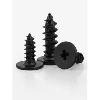 ราคา สกรูเกลียวปล่อย, สีดำ, หัวแบน CA, หัวแบนขนาดใหญ่และบาง, เล็บ, หางแหลม, เกลียวพอดีกระสุน, มีขนาด M2.5, M3 และ M4 (1732257215385602123)