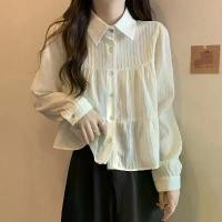 ราคา เสื้อเชิ้ตผู้หญิง คอปก แขนยาว ดีไซน์สไตล์เกาหลีฝรั่งเศสใหม่ คอปก ฤดูใบไม้ร่วง เสื้อเชิ้ตตุ๊กตา กระดุมแถวเดียว อเนกประสงค์ ดีไซน์เฉพาะ เสื้อ ลูกไม้ กระดุม หน้า สี ชมพู แฟชั่น มา ใ (1732126429445457517)
