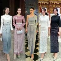 ราคา S-XXL ชุดไทยทำบุญ เสื้อ+ผ้าถุงลายไทย สีดำ/ขาว/เทา/ชมพู/ครีม/น้ำเงิน #CHERISH #Athena #ชุดจิตรลดา #ชุดไทยจิตรลดา คําแนะนําผลิตภัณฑ์ใหม่ของเดือนนี้ (1731642024525858444)