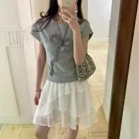 ราคา เสื้อยืดผูกโบว์จีบ Weisong คอกลม ไหล่ปกติ แขนสั้น สำหรับผู้หญิง สไตล์เกาหลี เสื้อฤดูร้อน อเนกประสงค์ เสื้อลำลอง เ ส ื ้ อ อก 50 เสื้อ สียีนส์ เสื้อ ลูกไม้ ใยบวบ เสื้อ ไม่ต้อง รีด (1731571145329837987)