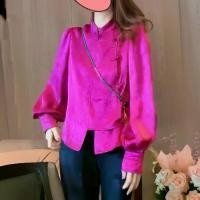 ราคา เสื้อเชิ้ต สไตล์จีนย้อนยุค ทรงหลวม คอปก แขนยาว สำหรับผู้หญิง (1729990911426988717)