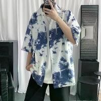 ราคา เสื้อเชิ้ตแขนสั้นผู้ชาย สไตล์เกาหลี มัดย้อม เสื้อเชิ้ต ลำลอง เสื้อชายหาด เสื้อมัดย้อม แขนสั้น สำหรับผู้ชาย Man Clothing (1730951693756107567)