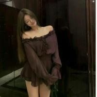 ราคา เสื้อเชิ้ต แขนยาว สีม่วง ปาดไหล่ สำหรับฤดูร้อนของผู้หญิง ดีไซน์เรียบหรู เดรสปาดไหล่ เอวสูง (1731349148315059950)