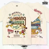 ราคา เสื้อยืด มิกกี้เมาส์ ISRY.Clothing ลิขสิทธิ์แท้ คอลเลคชั่น "แคมป์ปิ้ง" (สีครีม ด้านหน้า-หลังสกรีน มิกกี้เมาส์) (1732180182258452277)
