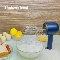 ราคา เครื่องผสมแบบใช้ไฟฟ้าสองหัวไร้สาย, หัวตีไข่คู่, มือถือ, พร้อมแท่งผสม 4 แท่ง, เหมาะสำหรับวิปปิ้งและผสมคุกกี้, บราวนี่, แป้ง, แป้งพาย, 1 ชิ้น (1731800811998381212)