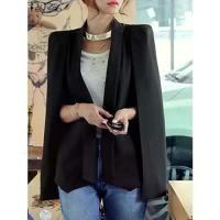 ราคา เสื้อเบลเซอร์คลุมด้วยผ้า, สำหรับผู้หญิง, ZANZEA, แฟชั่น, เสื้อโค้ทแขนผ่า, สไตล์ออฟฟิศ, เสื้อคลุมทึบ, ชุดลำลอง, แจ็คเก็ตสูทสีดำ OL, ชุดทำงาน, ฤดูใบไม้ร่วง 2023 มาใหม่ (1731699999600707509)