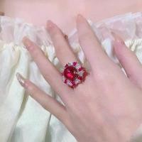 ราคา เครื่องประดับแหวนสด, SY, เพชรและสีแดงเลือดนกพิราบ, โมริแดงจำลอง, สปิเนลสีน้ำเงินดิบ, แหวนกลม, สำหรับผู้หญิง แหวน พลอย ครึ่ง สลึง เครือเขาหลง (1731888626254644962)