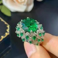 ราคา แหวนเครื่องประดับ, SY, สำหรับผู้หญิง, โมริโดลำดวงทองคำแดงจำลอง, สปินตาไพลินสีน้ำเงินมรกต, เพชรเต็ม, สไตล์ระดับไฮเอนด์ แหวน พลอย ครึ่ง สลึง เครือเขาหลง (1731888610434385634)