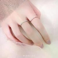 ราคา แหวน เงินแท้ 92.5% ส่งฟรี EMS รุ่น Diamond แหวนเพชรแถว cz (1732119424149849469)