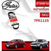 ราคา Gates 7PK1125 สายพานหน้าเครื่อง NISSAN Sylphy Juke Pulsar Lavina 1.6L HR16DE สายพาน แอร์ ไดชาร์ท สวัสดิการสด (1732111086898743265)