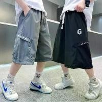 ราคา กางเกงขาสั้นเด็กผู้ชาย สไตล์เกาหลี กางเกงกีฬา กางเกงขาสั้น คาร์โก้ เด็ก ทรงหลวม ผ้าไหมน้ำแข็ง แห้งไว เหมาะสำหรับฮิปฮอป โรงเรียน (1732114392319362189)