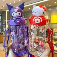 ราคา ถ้วยน้ำฟาง ซานริโอ สำหรับเด็กผู้หญิง มูลค่าสูง ถ้วยคุโรมิน่ารัก เหมาะสำหรับเด็ก โรงเรียน ขวดน้ำเฉพาะ (1732063084786451484)