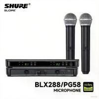 ราคา ไมโครโฟน Shure สำหรับนักร้องสด BLX288-PG58 ไมโครโฟนไร้สายแบบไดนามิกระดับมืออาชีพ เหมาะสำหรับการแสดงบนเวที การประชุม การเป็นเจ้าภาพ DJ MC สีดำ 1 ถึง 2 (1732192159062133341)