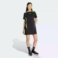 ราคา adidas ไลฟ์สไตล์ เดรสเสื้อยืด Teamgeist Adicolor ผู้หญิง สีดำ JZ8263 (1731308409347802899)