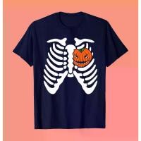 ราคา เสื้อยืด HALLOWEEN ลายโครงกระดูก พิมพ์ลาย ผ้าคอตตอน 100% ใส่สบายสไตล์ฮาโลวีน (1731419292586248128)