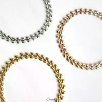 ราคา Victory olive leaf 14k bracelet. (ข้อมือใบมะกอก ตัวเรือนสแตนเลส ใส่ลุยได้ไม่ต้องระวัง ไม่ลอกไม่ดำ) (1730942197809580230)