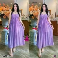 ราคา Garden Clothes ชุดเซ็ท SET 2 ชิ้น เสื้อสายเดี่ยวผ่าหน้า ตัวยาว + กางเกงขาสั้น TW18360 สีม่วง (1732218754102889151)