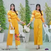 ราคา Garden Clothes ชุดเซ็ท SET 2 ชิ้น เสื้อแขนจั้ม ลาย + กางเกงขายาว สีเหลือง (1732225639017712319)