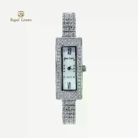 ราคา นาฬิกาข้อมือผู้หญิงเล็กๆกันน้ำ ล้อมเพชร แบรนด์เนมแท้ Royal Crown รุ่น 2311L- Vayo Jewelry (1729780763549272485)
