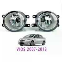 ราคา VIOS Fog Lamp Fog Lightโคมไฟหมอกไฟหน้ากันชนด้านหน้า ไฟตัดหมอก ไฟสปอร์ตไลท์ for TOYOTA VIOS 2007-2013 Without wiring harness and switch(ไม่มีชุดสายไฟและสวิตช์) (1732203839863293490)