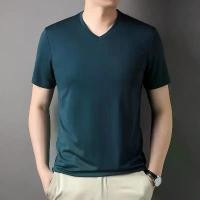 ราคา เสื้อยืดแขนสั้นผู้ชาย ฤดูร้อน มาใหม่ เสื้อฐานลำลอง คอวี บาง tshirt men เสื้อ ข้าวหอม ตะวันแดง (1731728820451378692)