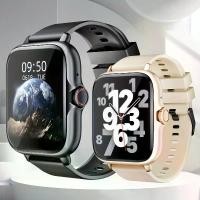 ราคา 4.65" Smart Watch for Men Women - Fitness Tracker with Call/Messages, Heart Rate & Sleep Monitor - IP68 Waterproof for Sports Gift (1732209418023634016)